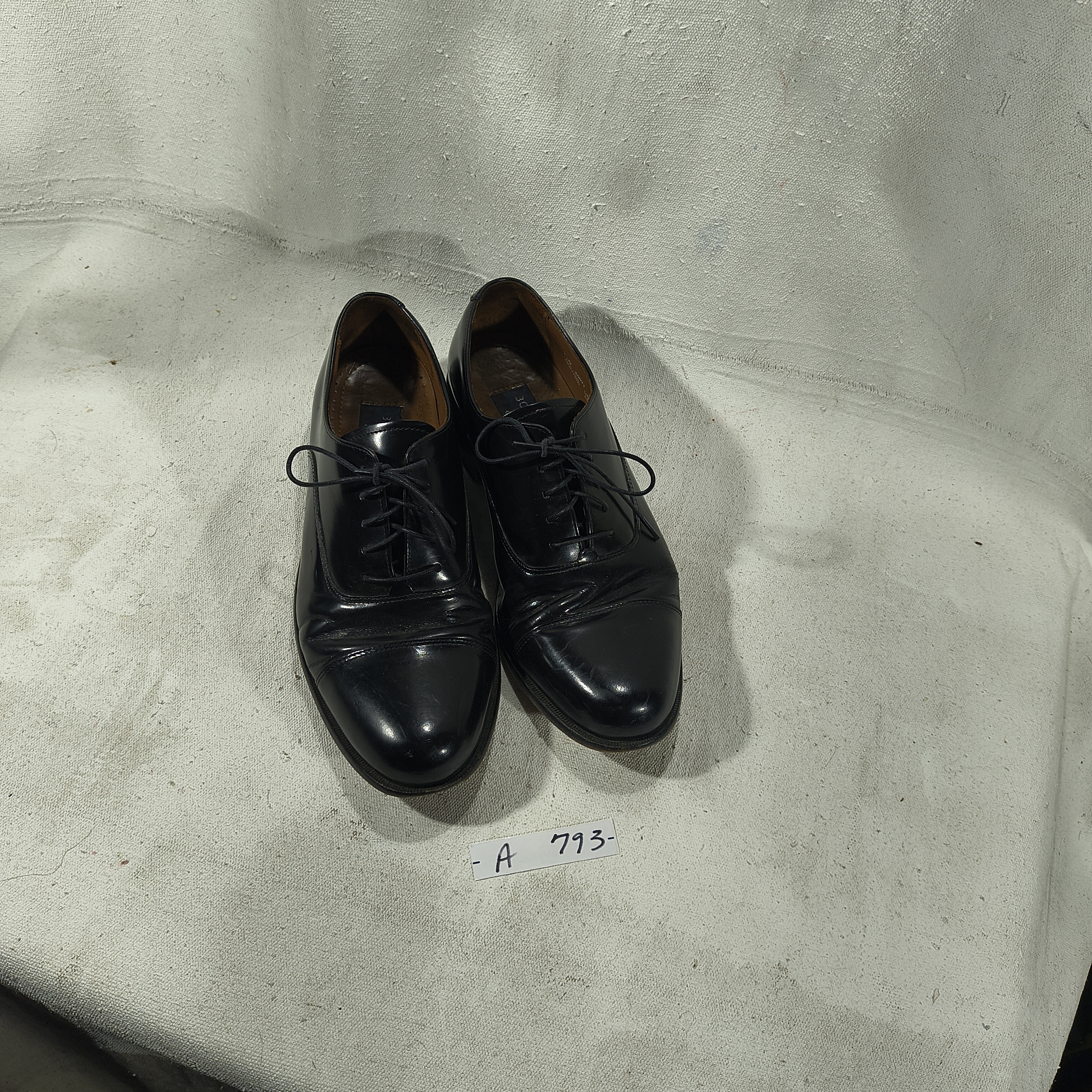 Bostonian Men's Size 7.5 Classic Black Lace Up Oxford Shoes